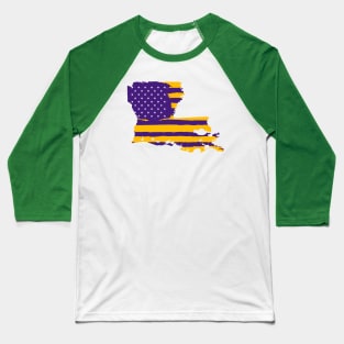 LSU Flag Redo Baseball T-Shirt